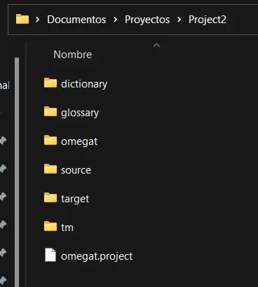 Default Project Folder